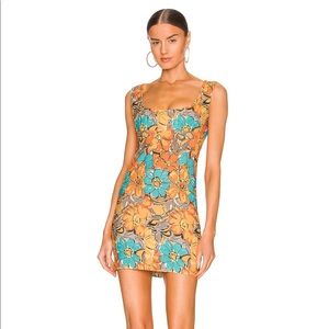 MIAOU - Vivi Dress in Parisian Flower Orange